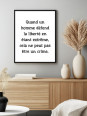Affiche - Citation Malcom x - Accueil | Oueso - Art Afro Contemporain