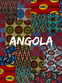 Poster - Angola wax - Accueil | Oueso - Contemporary Afro Art