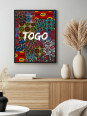 Affiche - Togo wax - Accueil | Oueso - Art Afro Contemporain