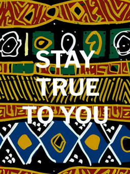 Affiche - Slogan wax - Accueil | Oueso - Art Afro Contemporain
