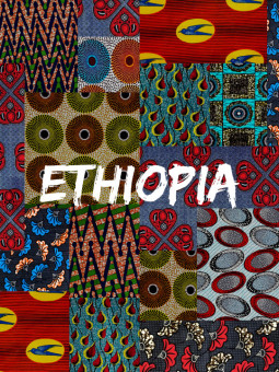Affiche - Ethiopia wax - Accueil | Oueso - Art Afro Contemporain