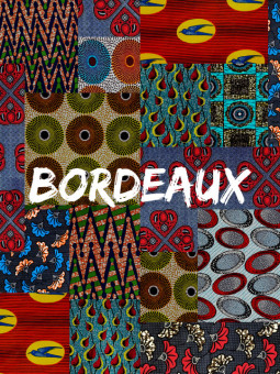 Affiche - Bordeaux wax - Accueil | Oueso - Art Afro Contemporain