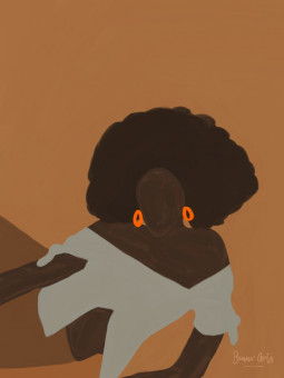 Affiche - Chaga (Beaux arts) - Art mural | Oueso - Art Afro Contemp...