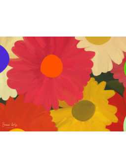 Affiche - Harmony of flower (Beaux arts) - Art mural | Oueso - Art ...