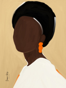 Affiche - Liriel (Beaux art) - Art mural | Oueso - Art Afro Contemp...