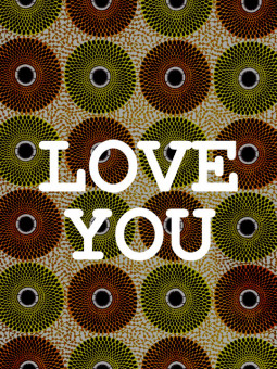 Poster - Love you wax - Accueil | Oueso - Contemporary Afro Art