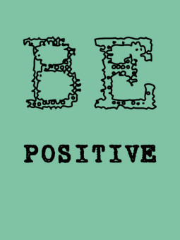 Affiche - Be positive - Accueil | Oueso - Art Afro Contemporain
