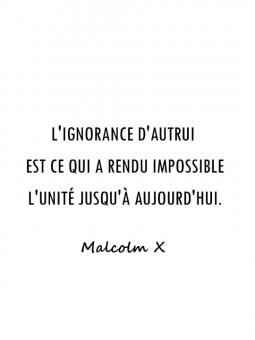 Affiche - Citation Malcom x 2 - Accueil | Oueso - Art Afro Contempo...