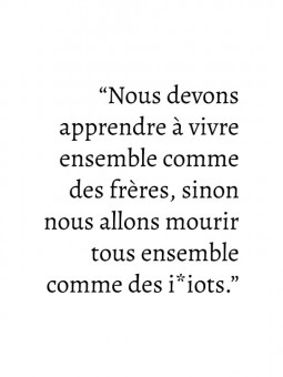 Affiche - Citation Martin luther King 6 - Accueil | Oueso - Art Afr...