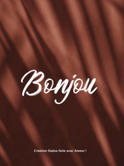 Poster - Bonjou - Accueil | Oueso - Contemporary Afro Art