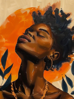 Affiche - Zaina - Accueil | Oueso - Art Afro Contemporain