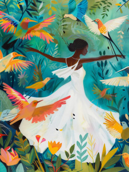 Poster - Zenzi - Accueil | Oueso - Contemporary Afro Art
