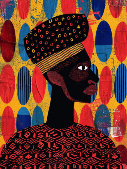 Affiche - Idrissa - Accueil | Oueso - Art Afro Contemporain