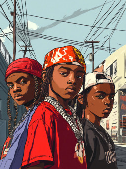 Poster - Brooklyn - Accueil | Oueso - Contemporary Afro Art