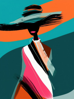 Affiche - N'Deye - Accueil | Oueso - Art Afro Contemporain