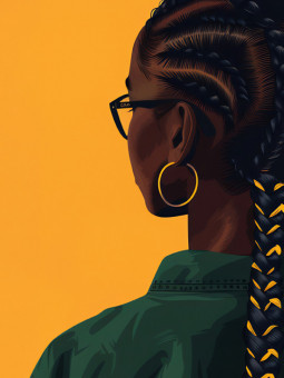 Affiche - Aziza - Accueil | Oueso - Art Afro Contemporain