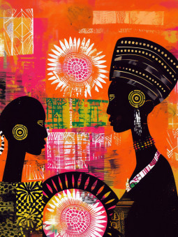 Affiche - Watano - Accueil | Oueso - Art Afro Contemporain