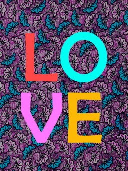 Affiche - Love wax - Accueil | Oueso - Art Afro Contemporain
