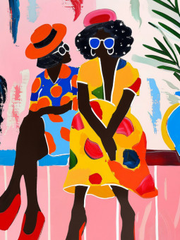 Poster - Ophélia - Accueil | Oueso - Contemporary Afro Art