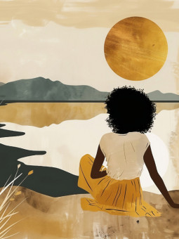 Affiche - Kadia - Accueil | Oueso - Art Afro Contemporain