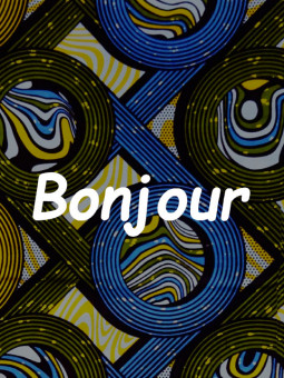Affiche - Bonjour wax - Accueil | Oueso - Art Afro Contemporain