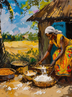 Affiche - Cocody - Accueil | Oueso - Art Afro Contemporain