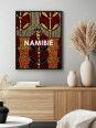 Affiche - Namibie wax - Accueil | Oueso - Art Afro Contemporain