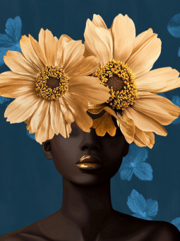 Affiche - Harmonie Florale - Accueil | Oueso - Art Afro Contemporain