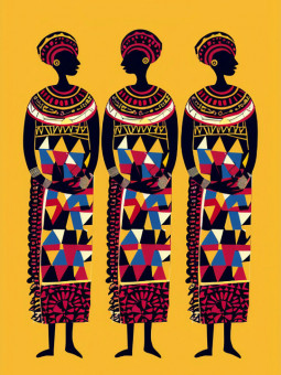 Poster - Pregnants womens - Accueil | Oueso - Contemporary Afro Art
