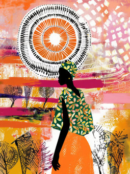 Poster - Chiamaka - Accueil | Oueso - Contemporary Afro Art