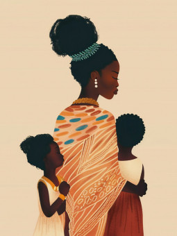 Affiche - Mama - Accueil | Oueso - Art Afro Contemporain