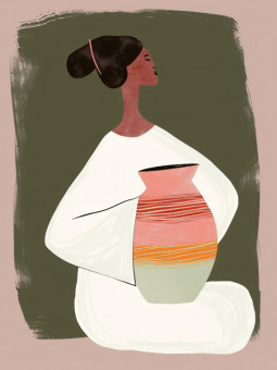 Affiche - Luna - Accueil | Oueso - Art Afro Contemporain