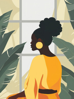 Affiche - Maya - Accueil | Oueso - Art Afro Contemporain