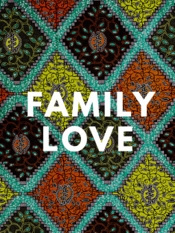Affiche - Family love wax - Accueil | Oueso - Art Afro Contemporain