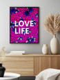 Poster - Love life wax - Accueil | Oueso - Contemporary Afro Art