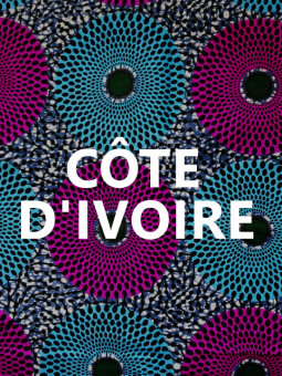 Affiche - Côte d'Ivoire wax - Accueil | Oueso - Art Afro Contemporain