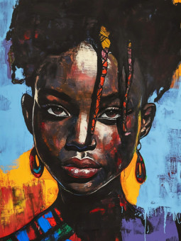 Poster - Aya - Accueil | Oueso - Contemporary Afro Art