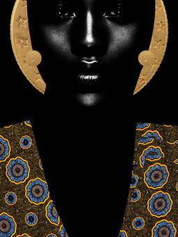 Affiche - Afro Lunara Ithéa - Art mural | Oueso - Art Afro Contempo...