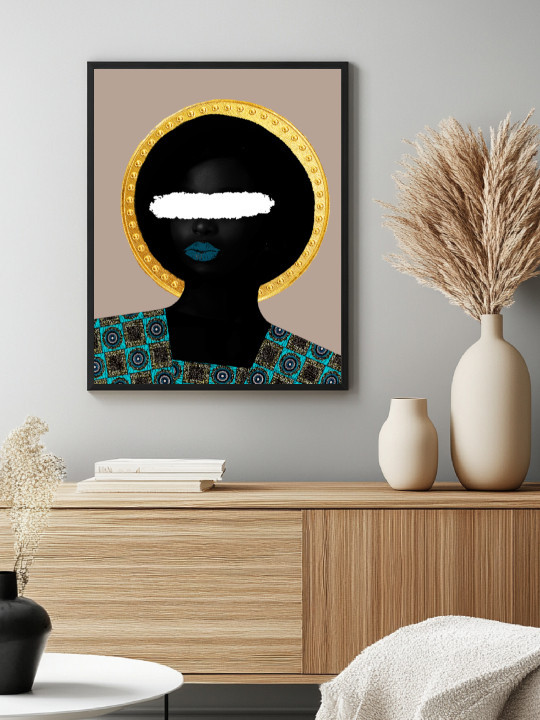Affiche - Afro Celeste-Art mural-OUESO