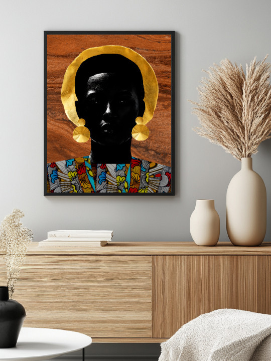 Poster - Niarobi Solis (Wax pop art)-WALL ART-OUESO