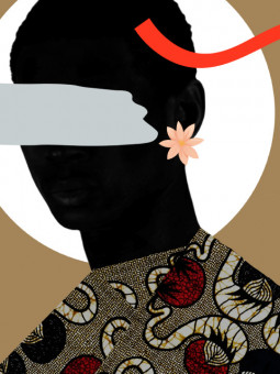 Affiche - Afro Kufaloréa (Wax pop art) - Art mural | Oueso - Art Afro Co...