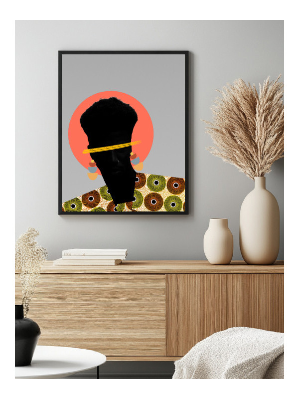 Affiche - Oronyx (Wax pop art) - Art mural | Oueso - Art Afro Conte...