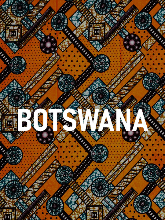 Affiche - Botswana wax-Art mural-OUESO