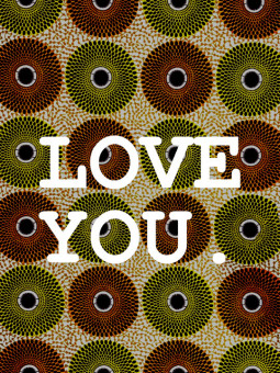 Poster - Love you wax - Accueil | Oueso - Contemporary Afro Art