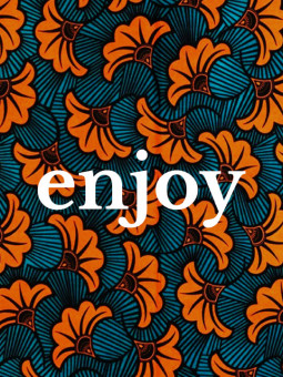 Poster - Enjoy wax - Accueil | Oueso - Contemporary Afro Art