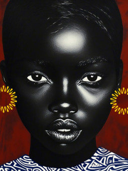 Affiche - Soleil noir - Accueil | Oueso - Art Afro Contemporain