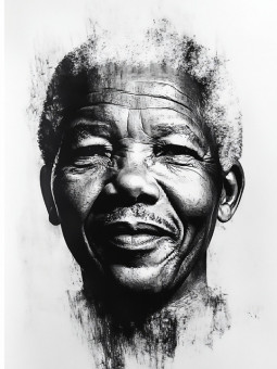 Poster - Nelson Mandela - Accueil | Oueso - Contemporary Afro Art