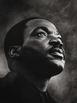 Affiche - Martin Luther King - Art mural | Oueso - Art Afro Contemp...