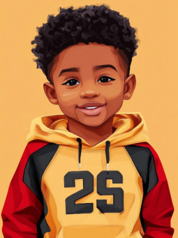 Affiche - My boy - Accueil | Oueso - Art Afro Contemporain