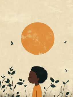 Affiche - Little desert - Accueil | Oueso - Art Afro Contemporain